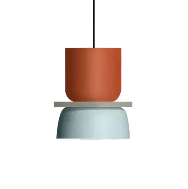 Suspension, silhouette en dôme avec finition zinc bicolore, 12 pouces