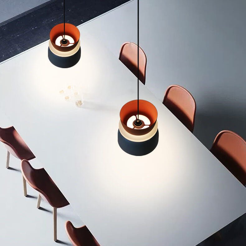 Suspension, silhouette en dôme avec finition zinc bicolore, 12 pouces