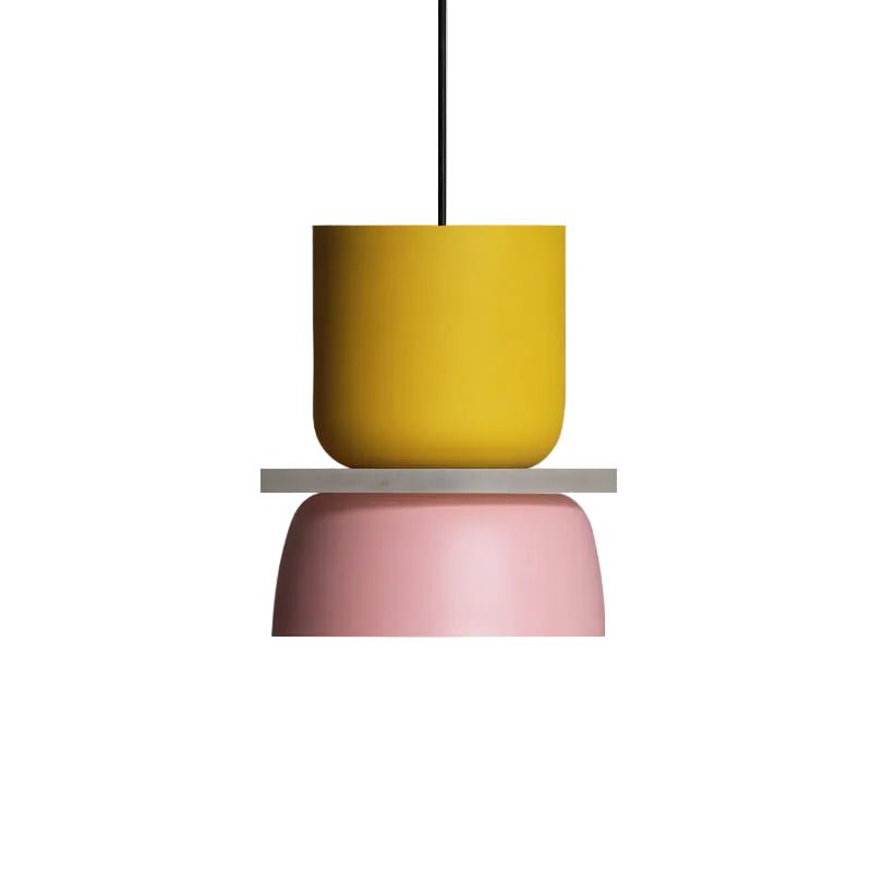 Suspension, silhouette en dôme avec finition zinc bicolore, 12 pouces