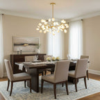 Firefly sputnik chandelier shown lighting an interior