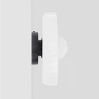 Glasplade væglampe med jernbase, nordisk LED-design til loft eller væg
