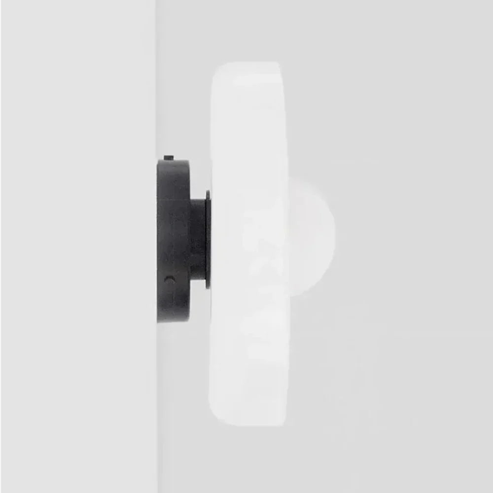 Glasplade væglampe med jernbase, nordisk LED-design til loft eller væg
