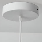 Luminária Pendente em Cúpula de Fibra de Vidro, Luminária LED Escultural para Salas de Jantar