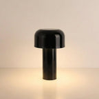 Candeeiro de Secretária com Cúpula em Forma de Cogumelo, Regulável ao Toque, Luz LED, Base de Metal de 12 Polegadas