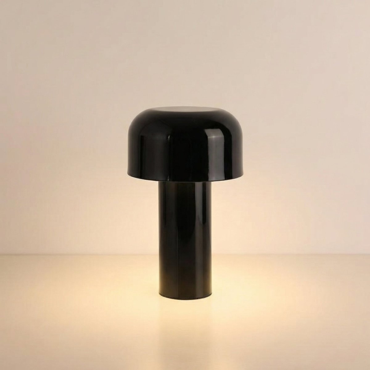 Candeeiro de Secretária com Cúpula em Forma de Cogumelo, Regulável ao Toque, Luz LED, Base de Metal de 12 Polegadas