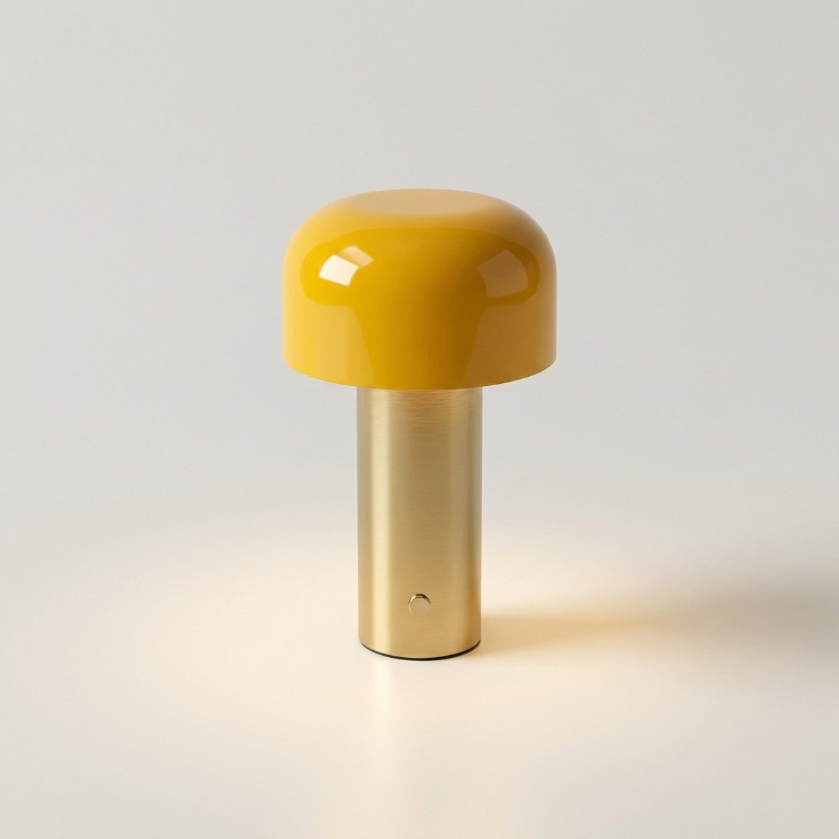 Candeeiro de Secretária com Cúpula em Forma de Cogumelo, Regulável ao Toque, Luz LED, Base de Metal de 12 Polegadas