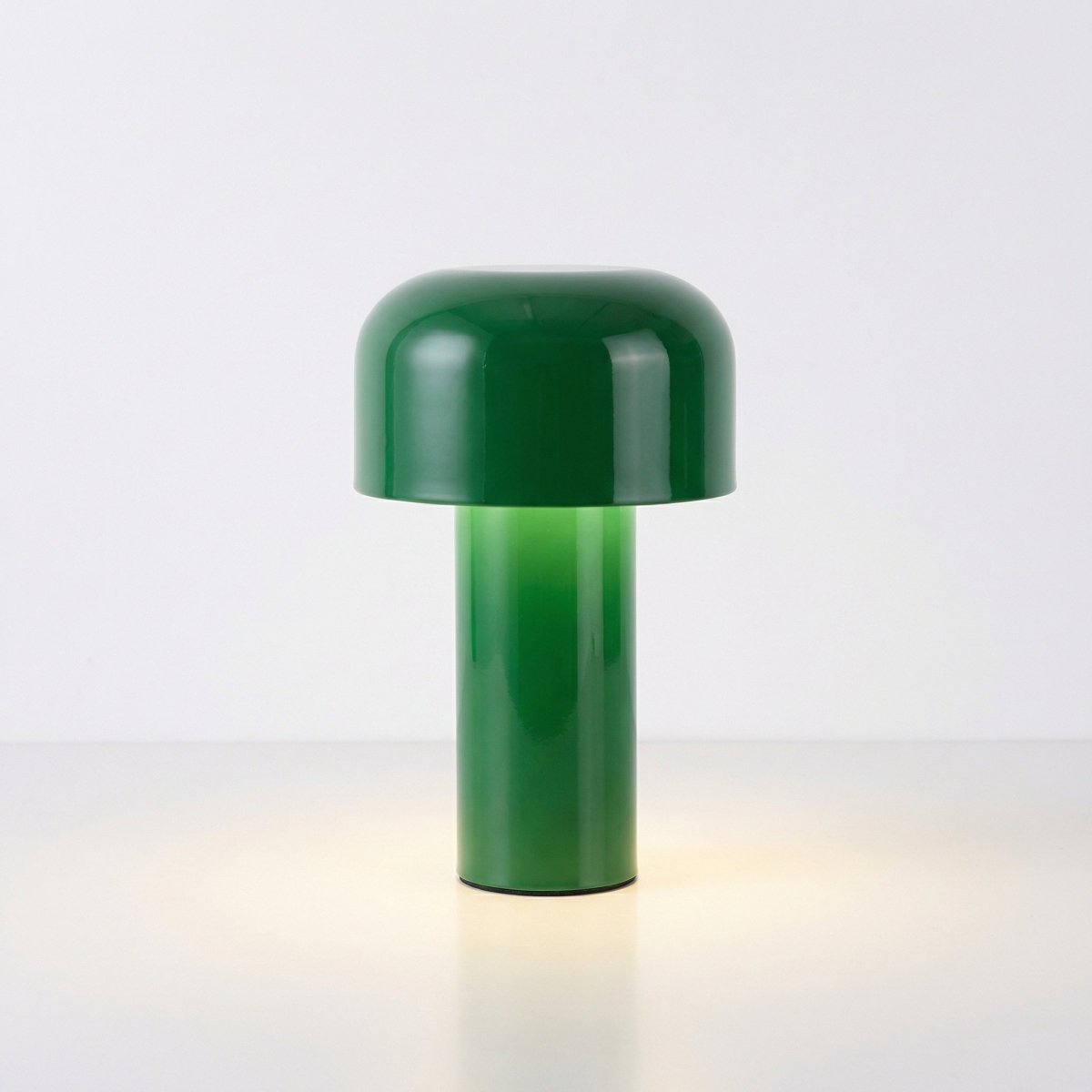 Candeeiro de Secretária com Cúpula em Forma de Cogumelo, Regulável ao Toque, Luz LED, Base de Metal de 12 Polegadas