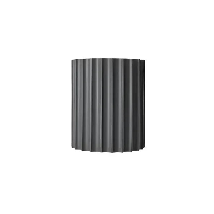 Resin Wall Sconce With Striped Texture, Tri-Color LED, Nordic Minimalist Style