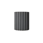 Resin Wall Sconce With Striped Texture, Tri-Color LED, Nordic Minimalist Style