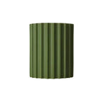 Resin Wall Sconce With Striped Texture, Tri-Color LED, Nordic Minimalist Style