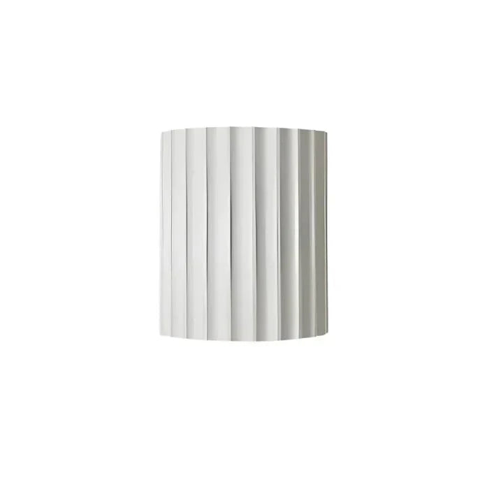 Resin Wall Sconce With Striped Texture, Tri-Color LED, Nordic Minimalist Style