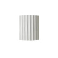 Resin Wall Sconce With Striped Texture, Tri-Color LED, Nordic Minimalist Style
