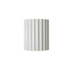 Resin Wall Sconce With Striped Texture, Tri-Color LED, Nordic Minimalist Style