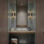 Alabaster Marble Wall Sconce, Iron-Framed LED Accent Light, Nordic Style