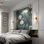 Alabaster Marble Wall Sconce, Iron-Framed LED Accent Light, Nordic Style