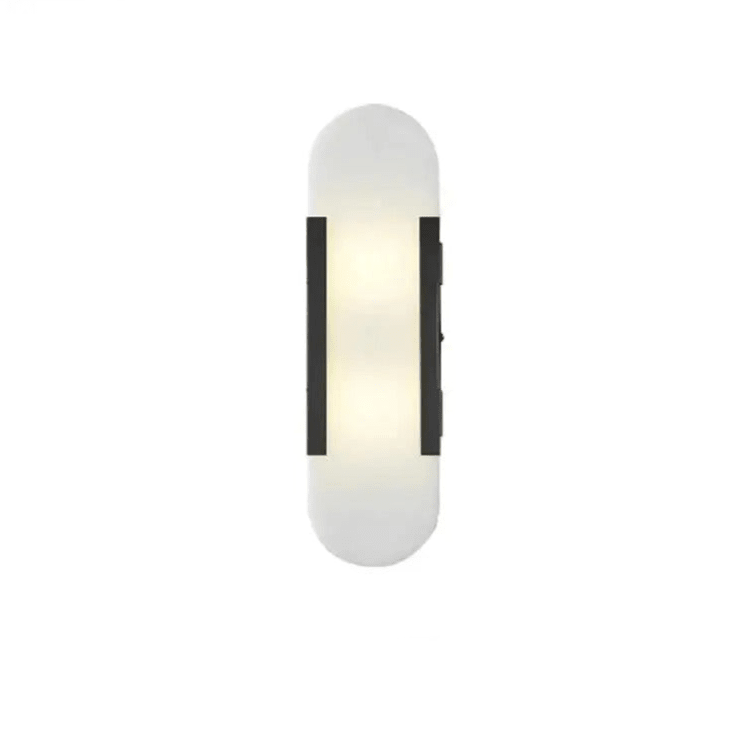 Alabaster Marble Wall Sconce, Iron-Framed LED Accent Light, Nordic Style