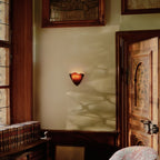 Stained Glass Wall Sconce, French Art Deco Style LED Light