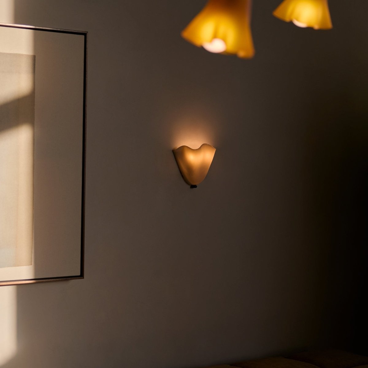 Stained Glass Wall Sconce, French Art Deco Style LED Light