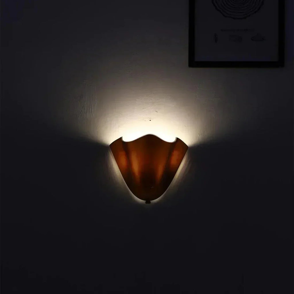 Stained Glass Wall Sconce, French Art Deco Style LED Light