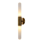 Aplique de Parede em Latão Antigo com Cúpula de Vidro Ondulado, Luz LED