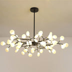 Firefly sputnik chandelier shown as a ceiling centerpiece