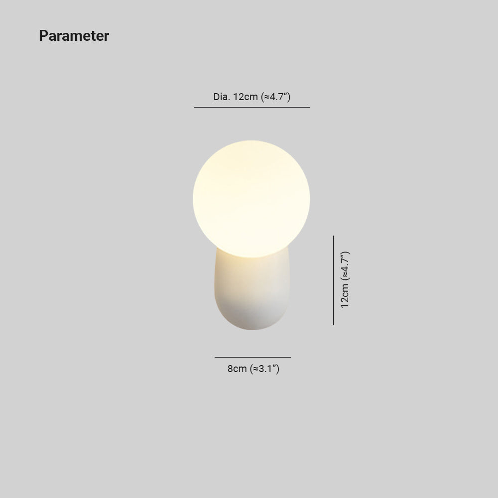 Clérachic Resin Glass Wall Sconce for Bedroom — gallery 06, LX032.