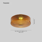 Dimension drawing for the Clérachic sunburst amber flush mount: 16 cm (≈6.3″) high, in diameters 20 cm (≈7.9″), 28 cm (≈11″) and 38 cm (≈15″).
