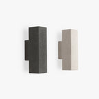 Applique murale extérieure minimaliste en ciment, applique LED carrée