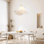 Taklampe med stoffskjerm, varm LED-omgivelsesbelysning for soverom