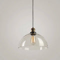 Stor glasskuppel pendellampe, vintage industriell kjøkkenlampe