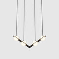 Black and White Glass Pendant Light, Adjustable Height, E26/E27 Base