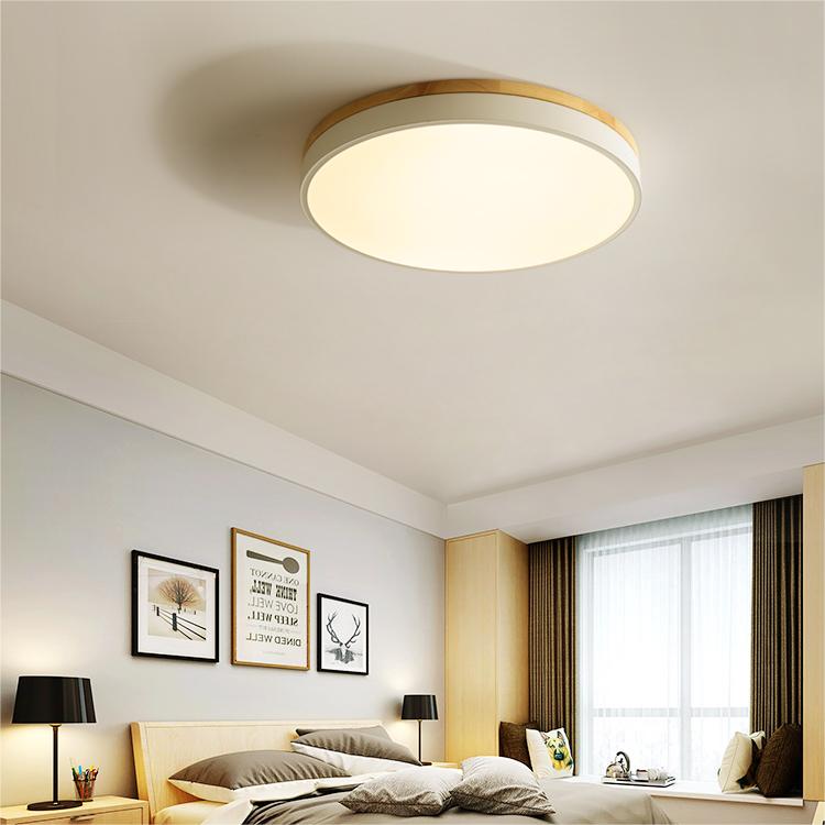 Round LED Ceiling Light, 12-Inch Layered Frame With Circular Diffuser