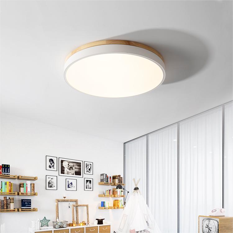 Round LED Ceiling Light, 12-Inch Layered Frame With Circular Diffuser