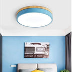 Round LED Ceiling Light, 12-Inch Layered Frame With Circular Diffuser