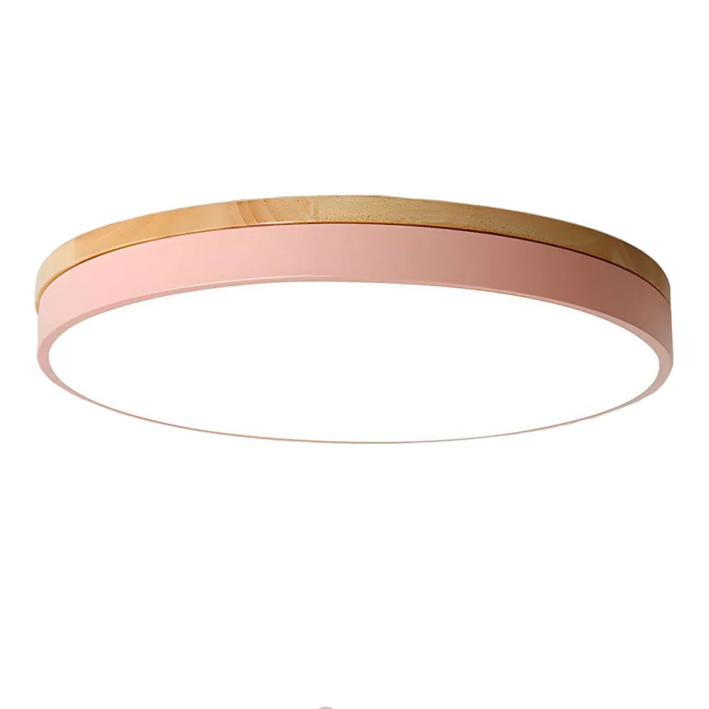 Round LED Ceiling Light, 12-Inch Layered Frame With Circular Diffuser