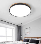Round LED Ceiling Light, 12-Inch Layered Frame With Circular Diffuser
