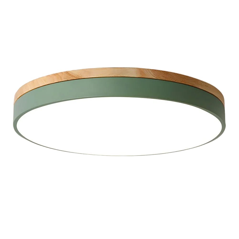 Round LED Ceiling Light, 12-Inch Layered Frame With Circular Diffuser