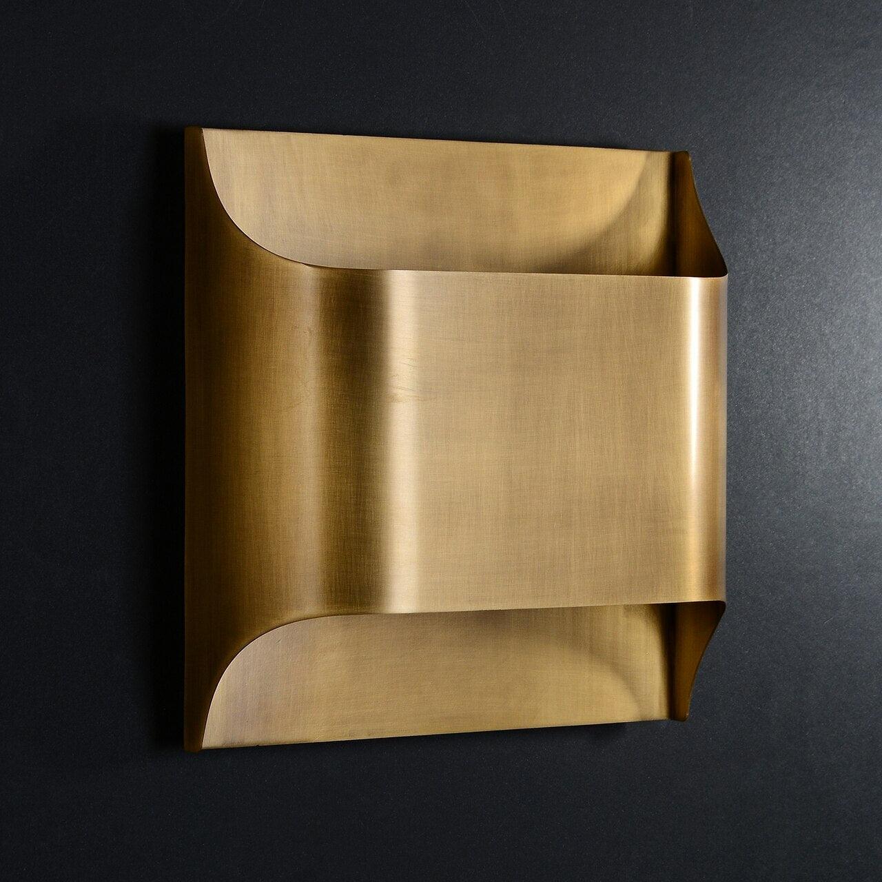 Væglampe, Leclerc massiv messing, E14 eller G9, messing eller mat sort