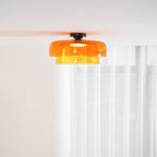 Indbygningsloftlampe, lagdelt tonet glas, integreret LED