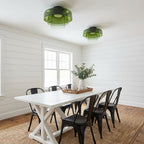Indbygningsloftlampe, lagdelt tonet glas, integreret LED