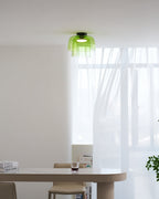 Indbygningsloftlampe, lagdelt tonet glas, integreret LED