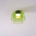 Indbygningsloftlampe, lagdelt tonet glas, integreret LED