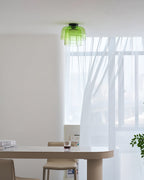 Indbygningsloftlampe, lagdelt tonet glas, integreret LED