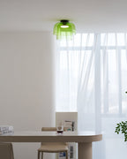 Indbygningsloftlampe, lagdelt tonet glas, integreret LED