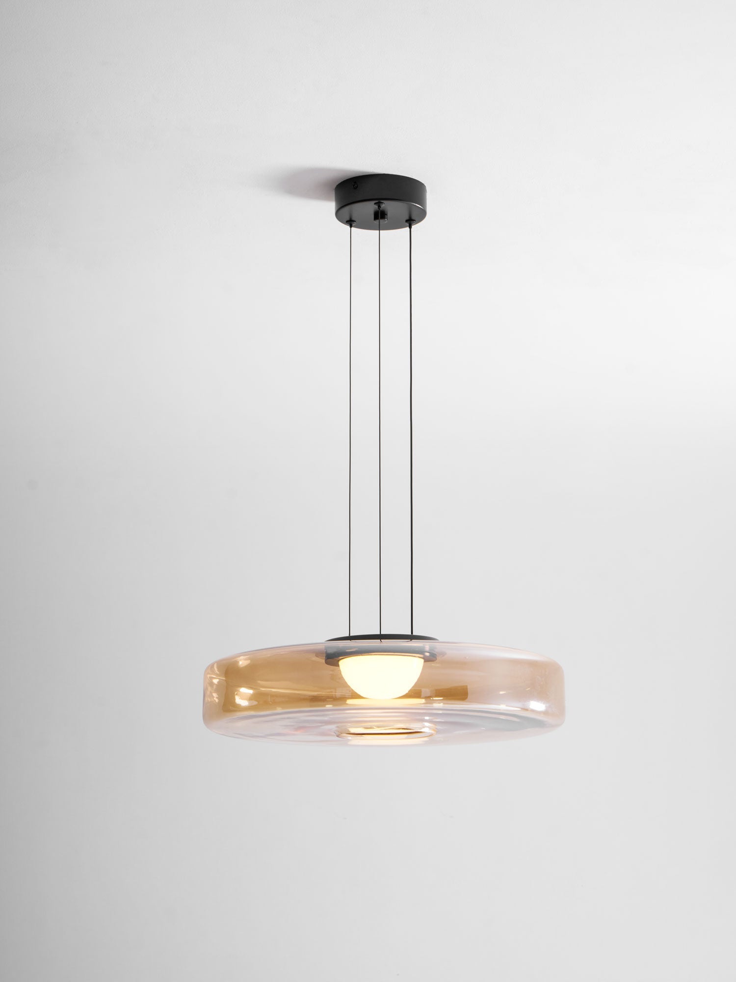 Levels Series Pendant Light, Mouth-Blown Glass LED