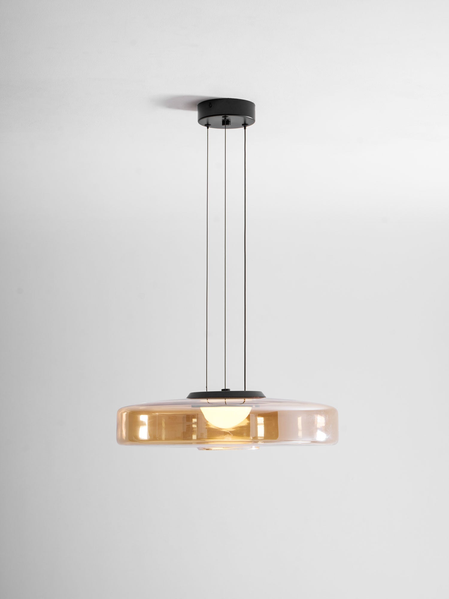 Levels Series Pendant Light, Mouth-Blown Glass LED
