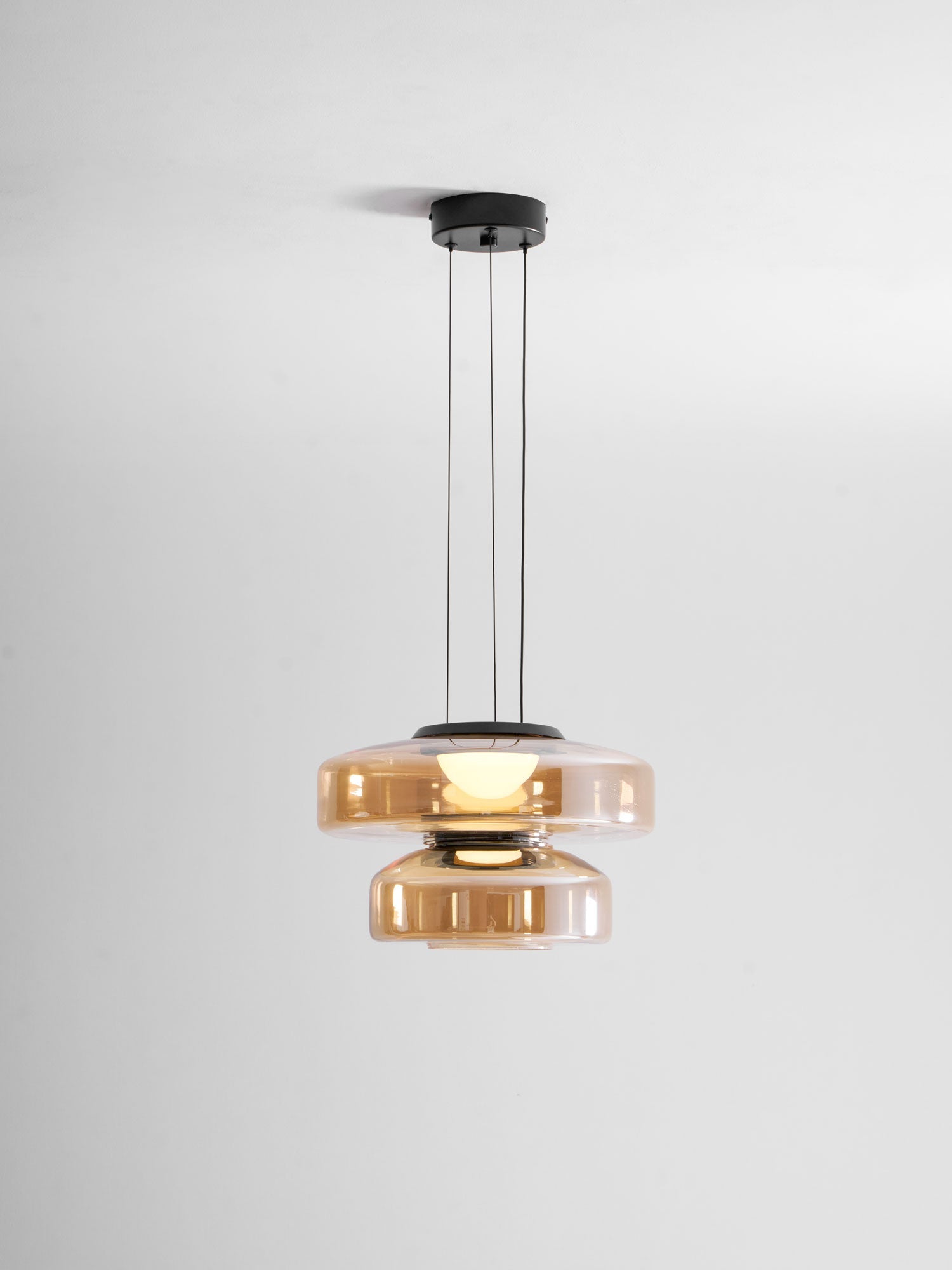 Levels Series Pendant Light, Mouth-Blown Glass LED