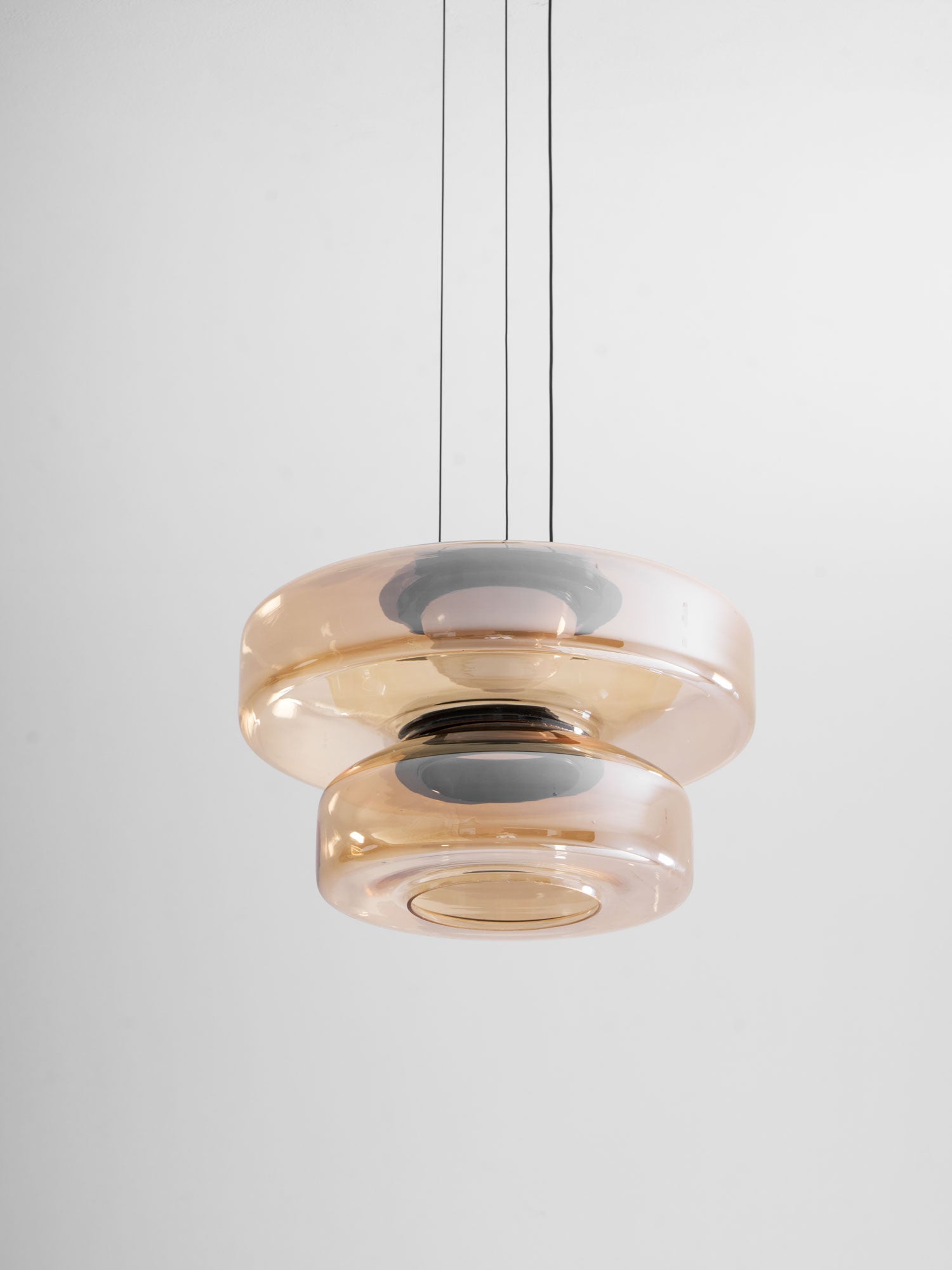 Levels Series Pendant Light, Mouth-Blown Glass LED