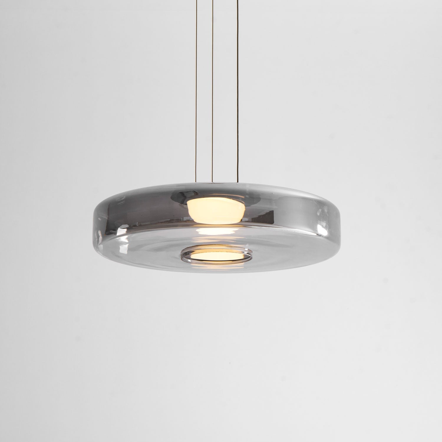 Levels Series Pendant Light, Mouth-Blown Glass LED