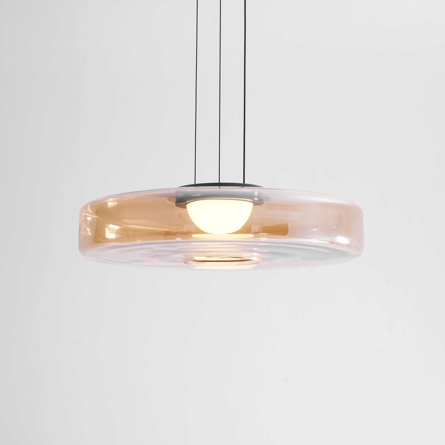 Levels Series Pendant Light, Mouth-Blown Glass LED